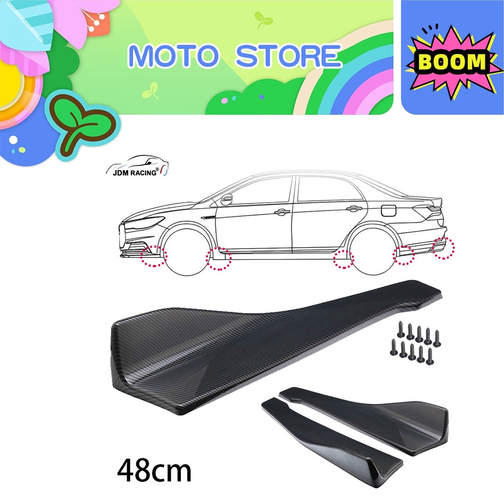 1 Pair Car Rear Bumper Lip Trim Protector Side Skirt Cover Corner ...