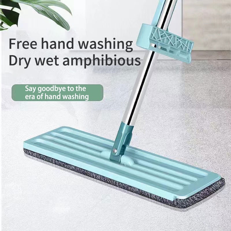 Long mop 360 rotation intelligent mop superfine fiber extrusion mop ...