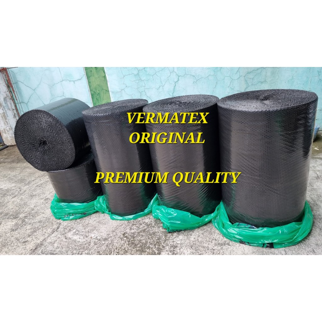 Vermatex Original Bubble Wrap 20/40 inches x 100 meters Clear and Black