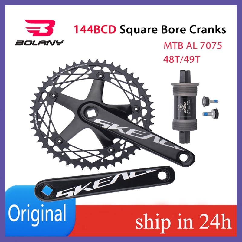 Bolany 165MM Crankset Dead Fly Field Bike Square Hole Tooth Plate ...