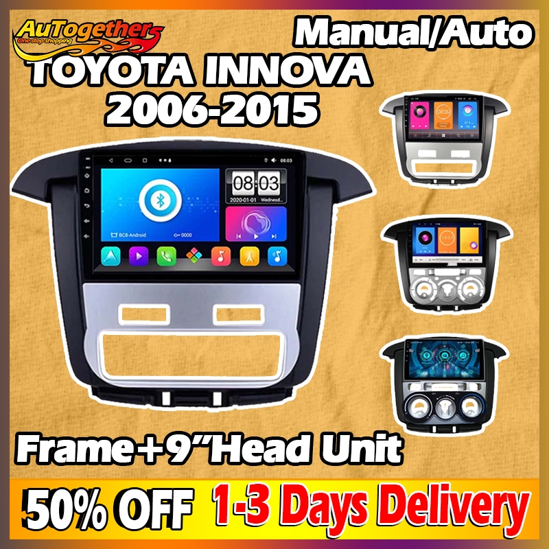 9Inch Android 12 Car Head Unit Auto Monitor Stereo for Toyota Innova ...