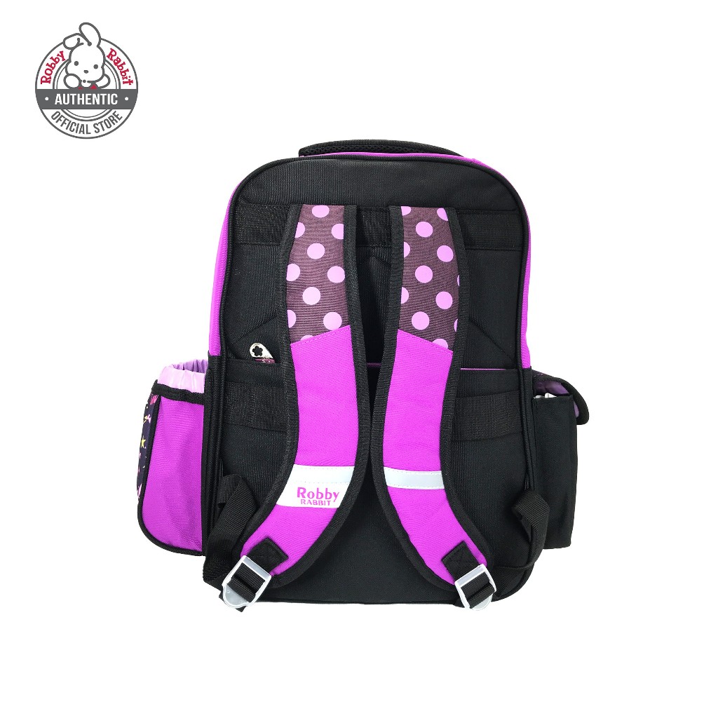 Robby Rabbit Princess Heart Backpack 16-Inch (Purple, Black, Heart ...