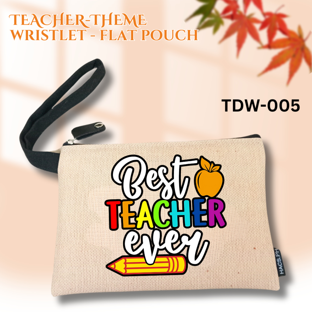 Best Teacher Ever Cosmetic Bag Wristlet Travel Toiletries Storage Pouch ...
