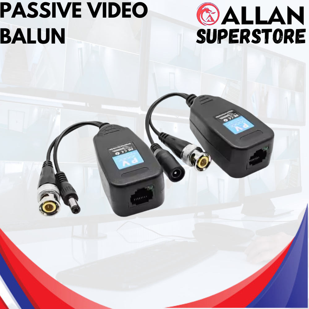 Allan Superstore Surveiillance 8MP HD Video Balun RJ45 to BNC ...