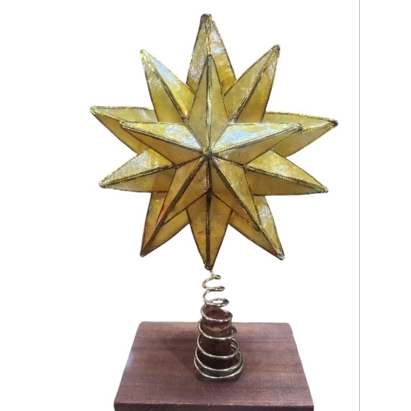 Capiz Star Tree Topper Colored | Shopee Philippines