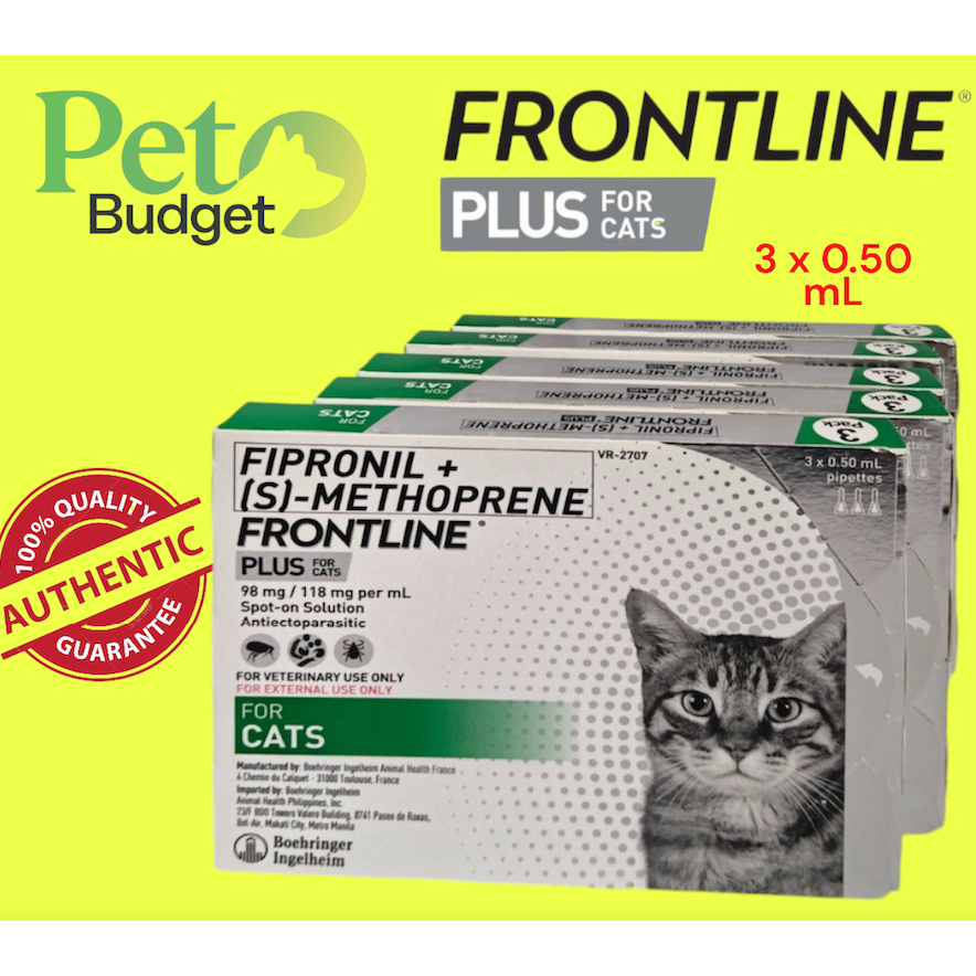 Frontline Plus Anti Ticks and Fleas Control for Cats | Shopee Philippines