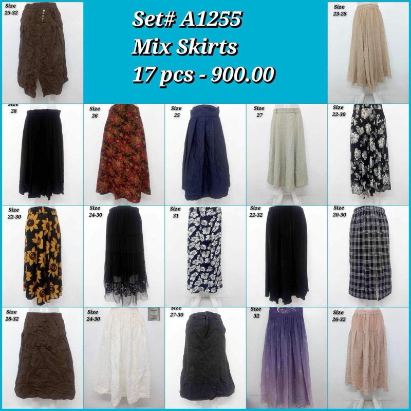 Set A1255 Ukay Preloved Prepack Mix Skirts | Shopee Philippines