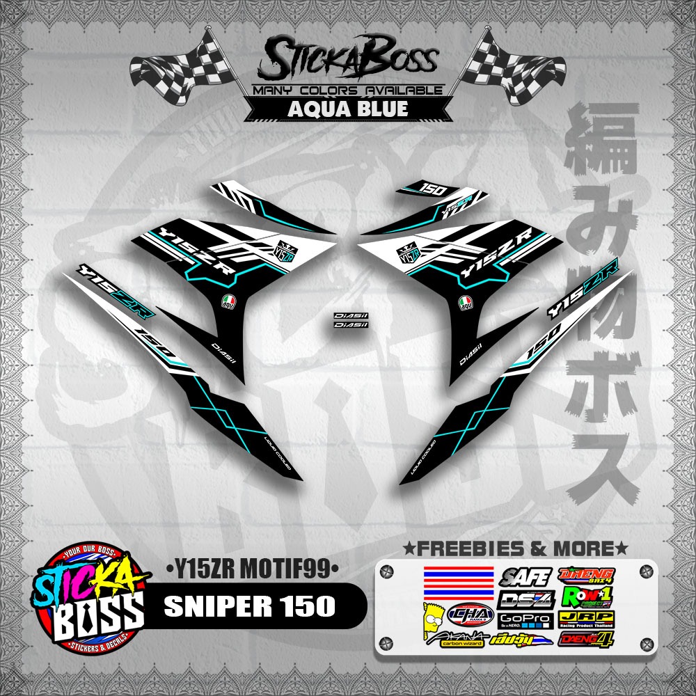 STICKER DECALS for SNIPER 150 (S150Y1MO99) By STICKABOSS (SOFIE ...
