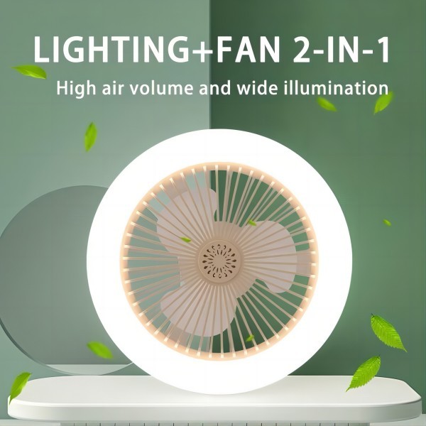 New Smart 3-in-1 3Colors 360° Rotation 48W LED Ceiling Fan Light with ...