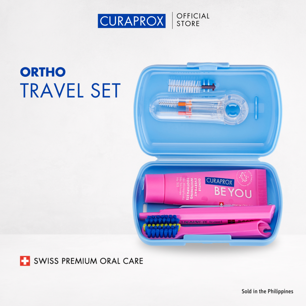 Curaprox ORTHO Travel Set for Braces CS 5460 Toothbrush BE YOU ...