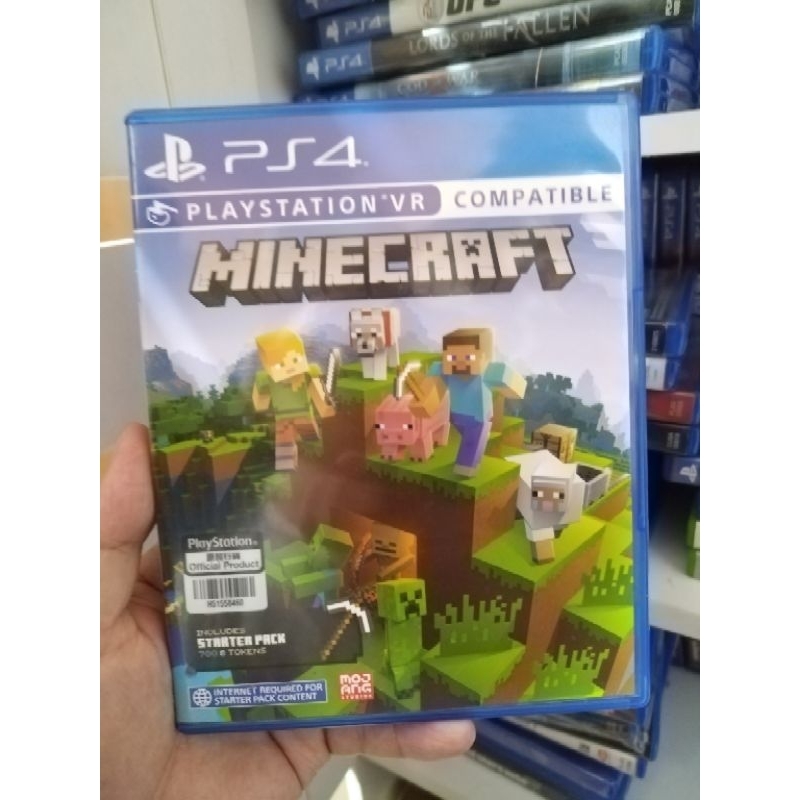 Minecraft Includes Starter Pack VR Compatible PS4 Game Used | Shopee ...