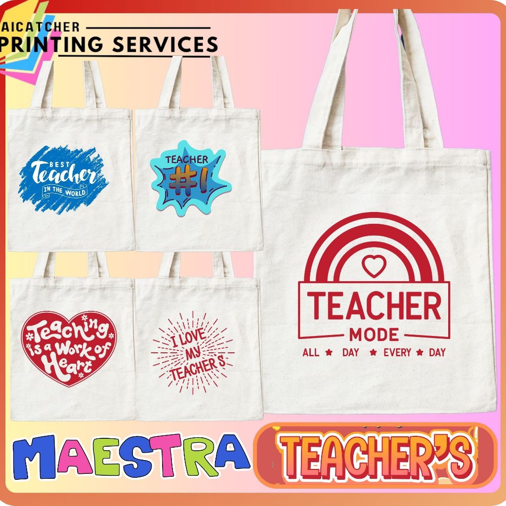 Teachers Bag High Quality Affordable Tote bag Canvas Katsa Shopee