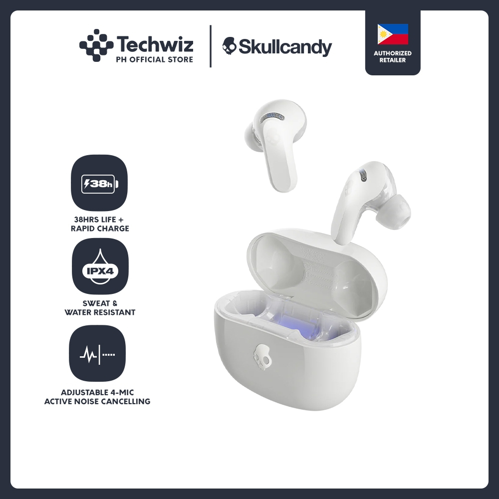 Techwiz] Skullcandy RAIL ANC True Wireless In-Ear Earbuds BONE