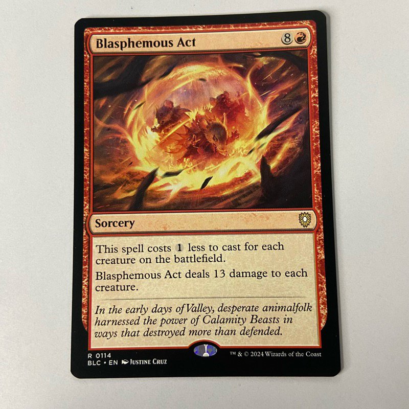 blasphemous act mtg card Magic The Gathering - Double Masters - Blasphemous Act