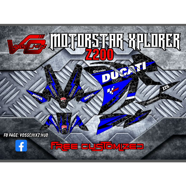 Motorcycle Decals Sticker Set for Motorstar Xplorer 250R 003 | Shopee ...