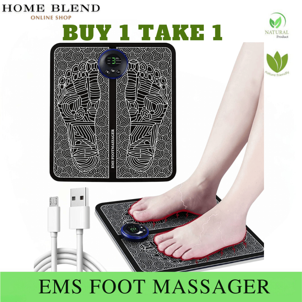 EMS Foot Massage Therapy Mat - Electric Foot Massager Machine for Pain ...
