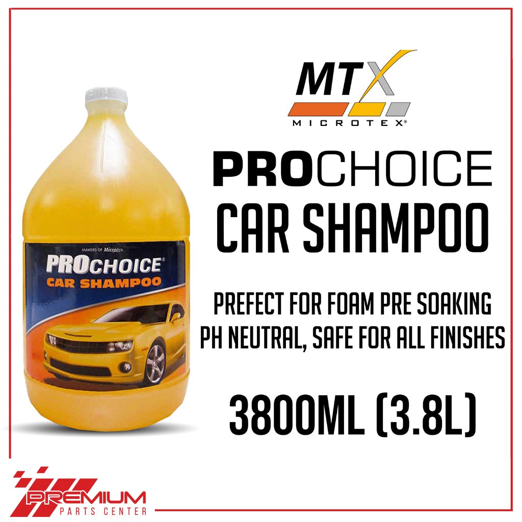 Microtex ProChoice Car Shampoo 3.8 Liters (3800ml) | Shopee Philippines