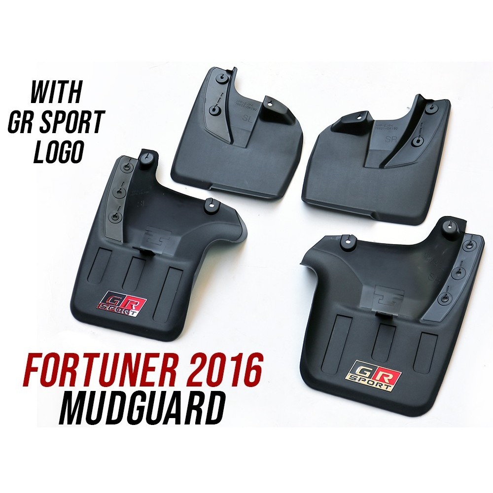 Toyota Fortuner Mudguard TRD / GR / OEM type Mud guard 4pcs 2016 to ...