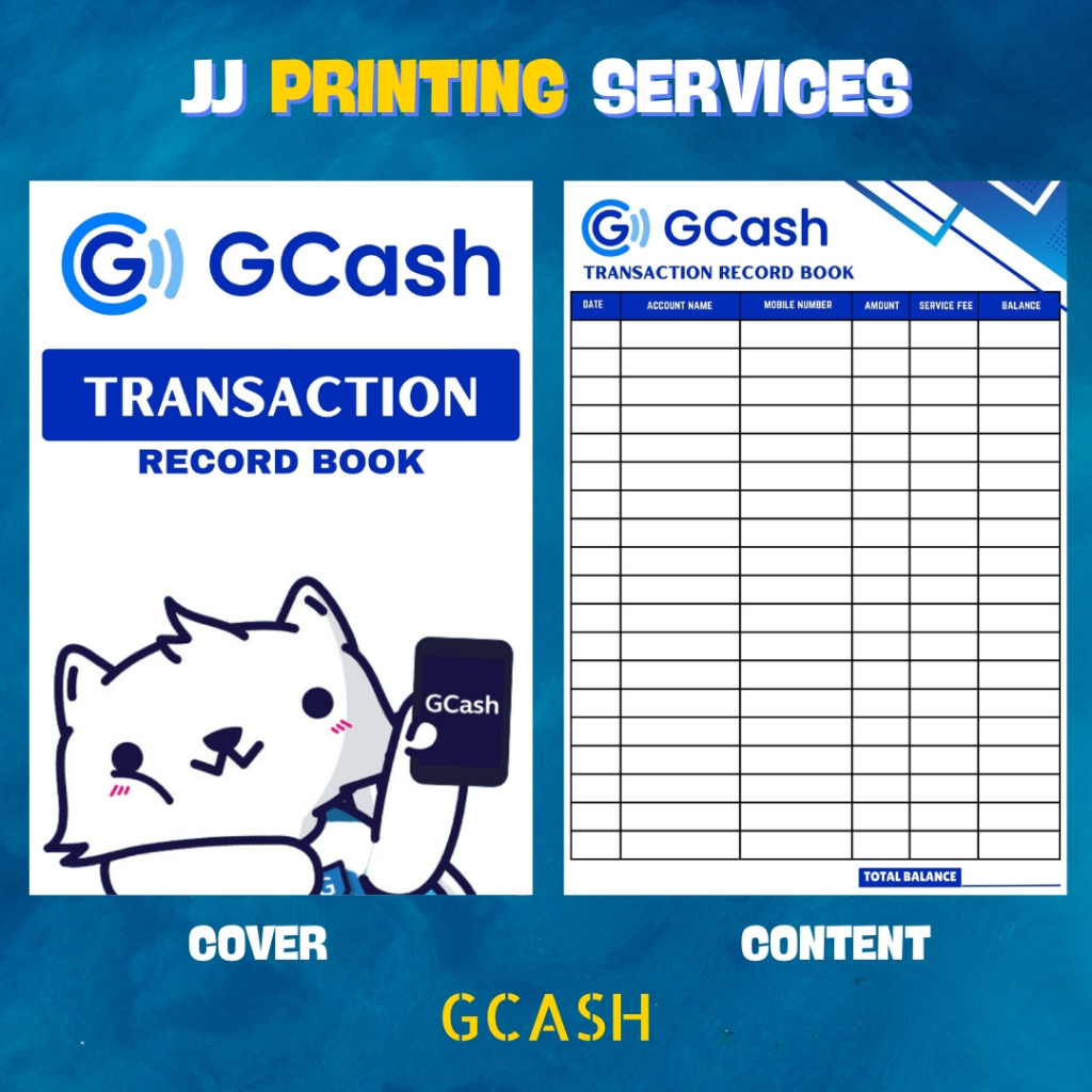 Gcash/Maya/Palawan Pay/E-Loading Transaction Record Book | Shopee ...