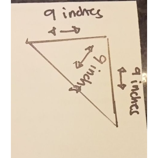 9x9x9 INCHES TRIANGLE CUT | Shopee Philippines