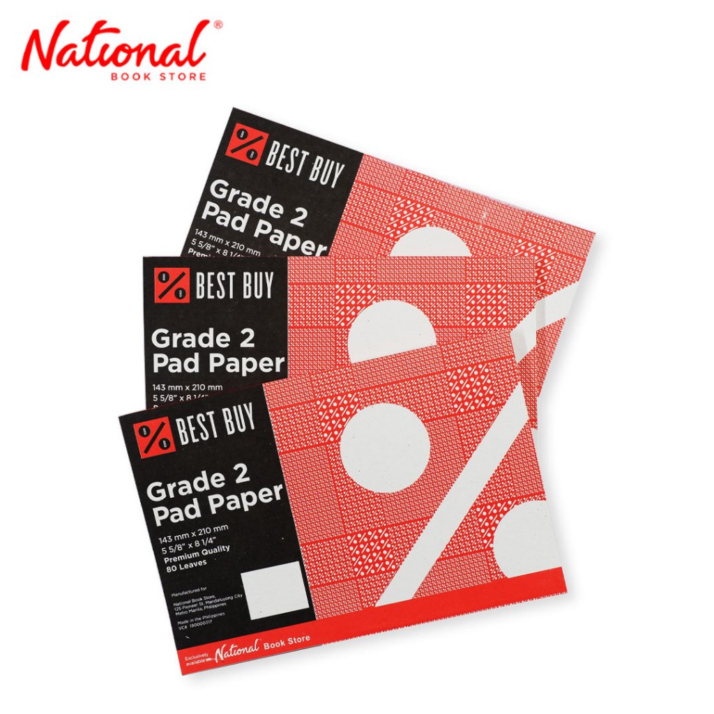 Best Buy Grade 2 Pad Book 3S 80S National Book Store | Shopee Philippines