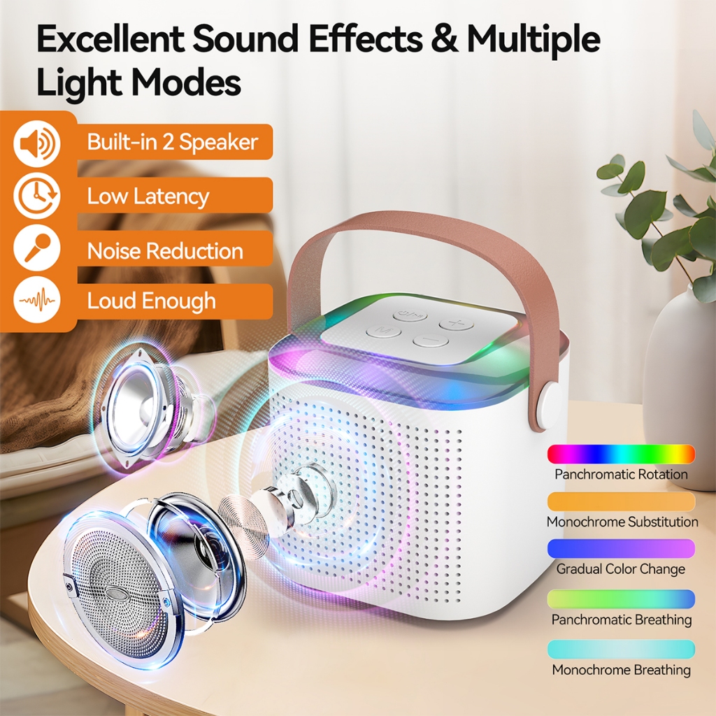 Y1 Wireless Bluetooth Karaoke Speaker Stereo Amplifier Speaker with ...