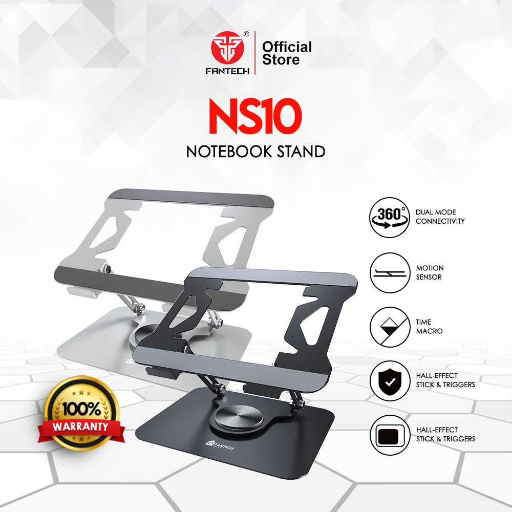 Fantech NS10 Notebook Stand Adjustable Metal Laptop Stand or Desk ...