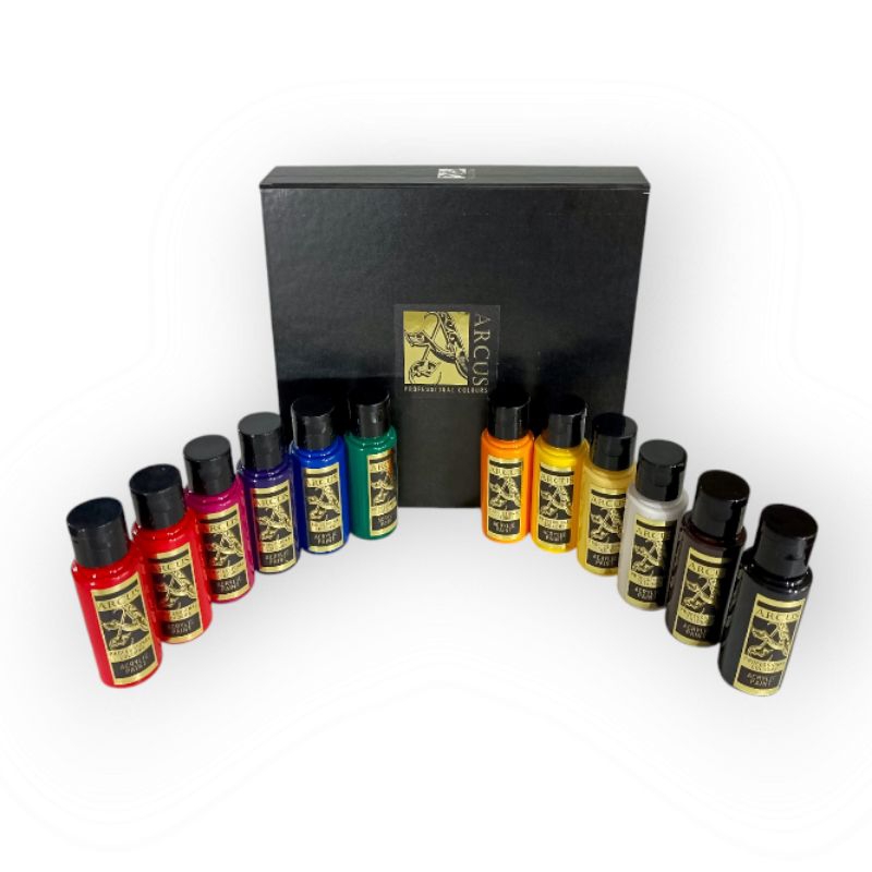 Arcus Professional Colours High-Pigment Acrylic Paints - 1 Set/12colors ...