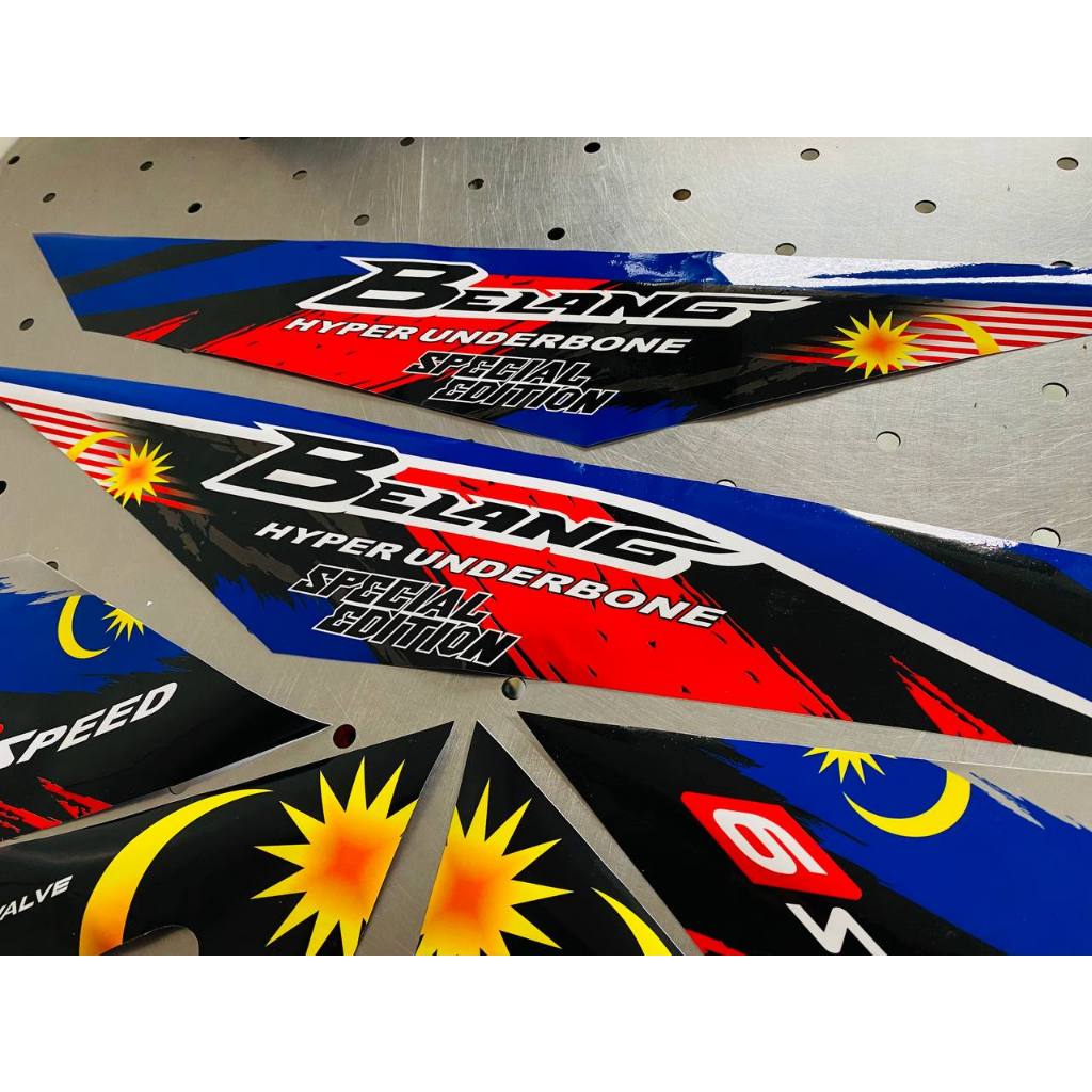 MALAYSIA FLAG BELANG 150 DECALS FOR RAIDER R150FI (ZENITRO GRAPHICS ...