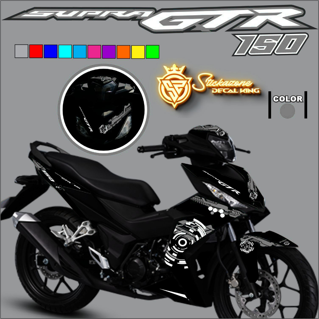 HONDA GTR 150 CIRCUIT DESIGN FULL STICKER DECALS PRINTED LAMINATED ...