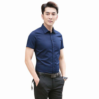 Hanford Men/Teens R-Neck Cotton Modern Fit Short Sleeves Shirt