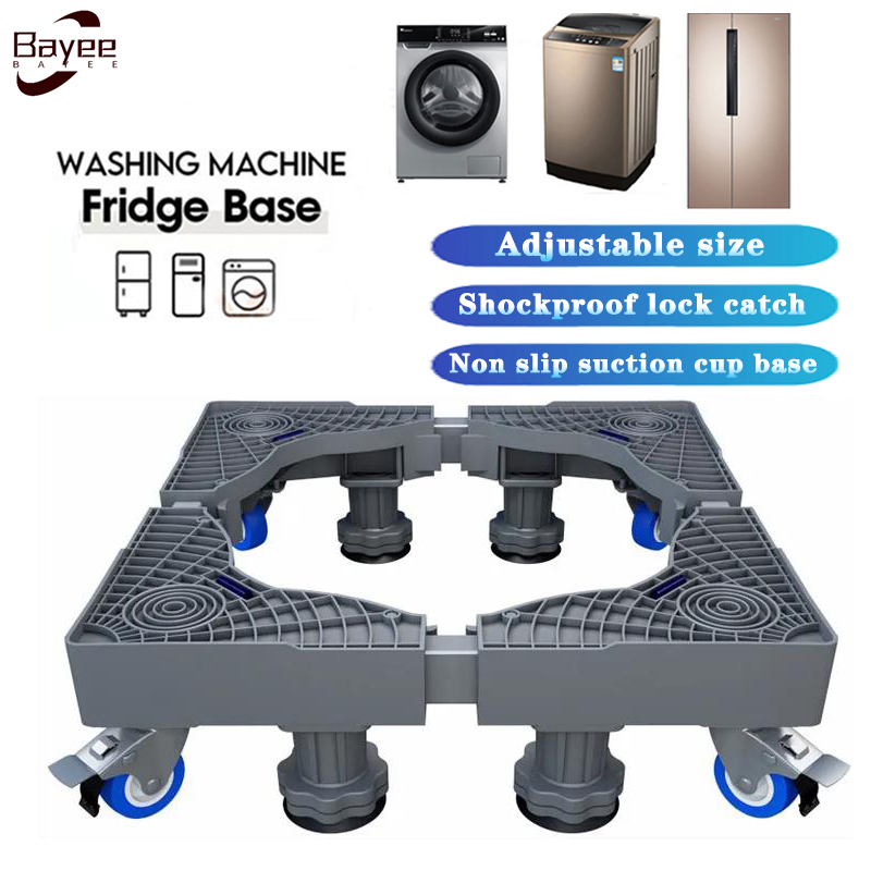 Washing Machine Stand With Wheels Heavy Duty Refrigerator Stand Washing ...