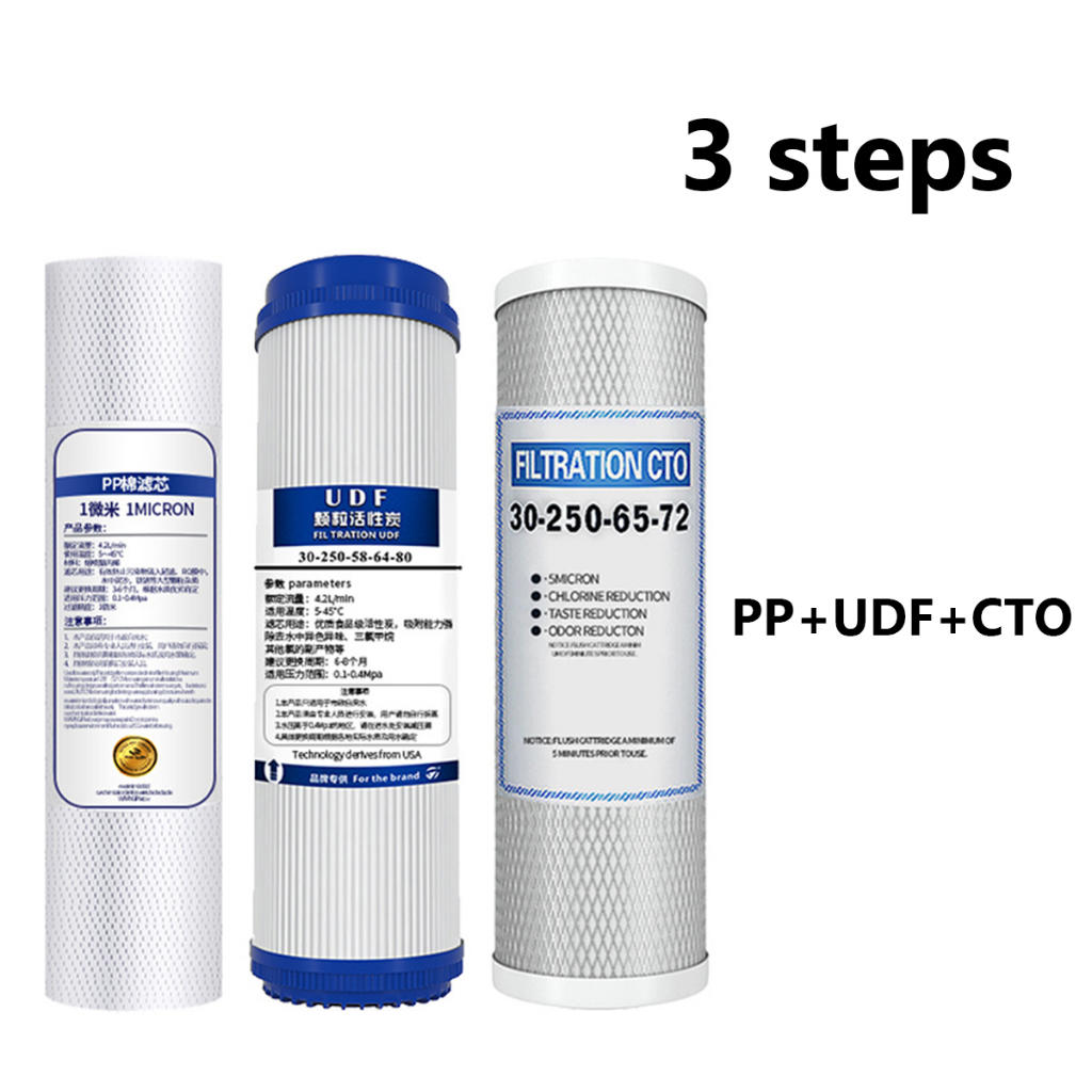 3 Stages water filter （All 10inch 3 stage Filters replacement ） PP ...