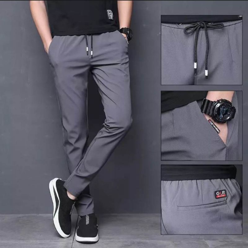 Trendy Man Stretchable Comfortable Slim Pants | Shopee Philippines