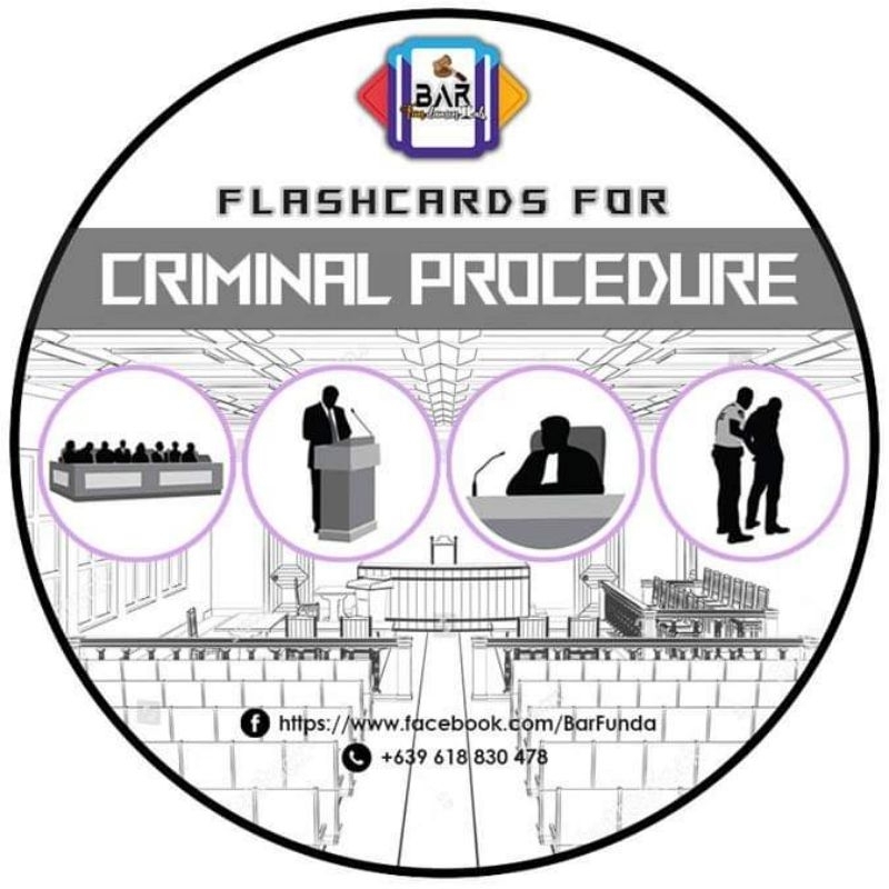 Criminal Procedure Flashcards | Shopee Philippines