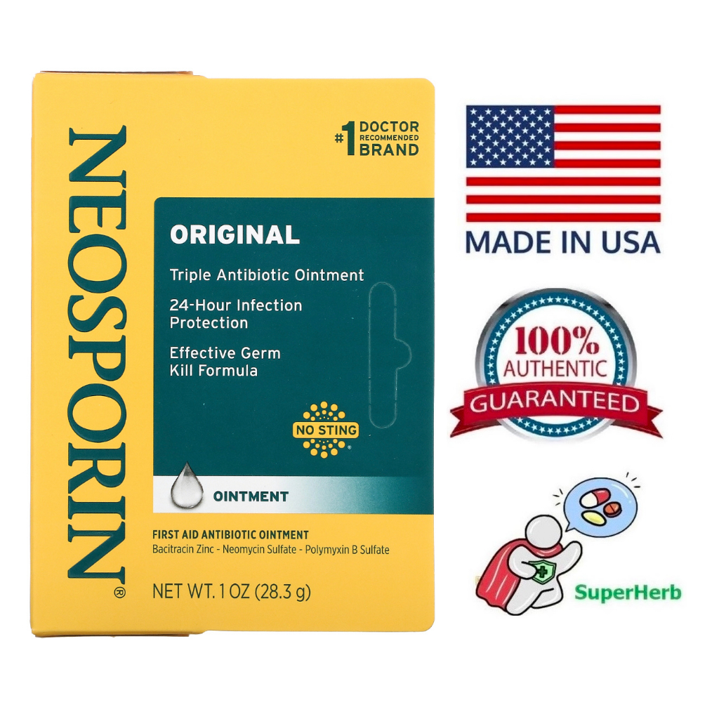 Neosporin, First Aid Antibiotic Ointment, For Kids and Adults Shopee