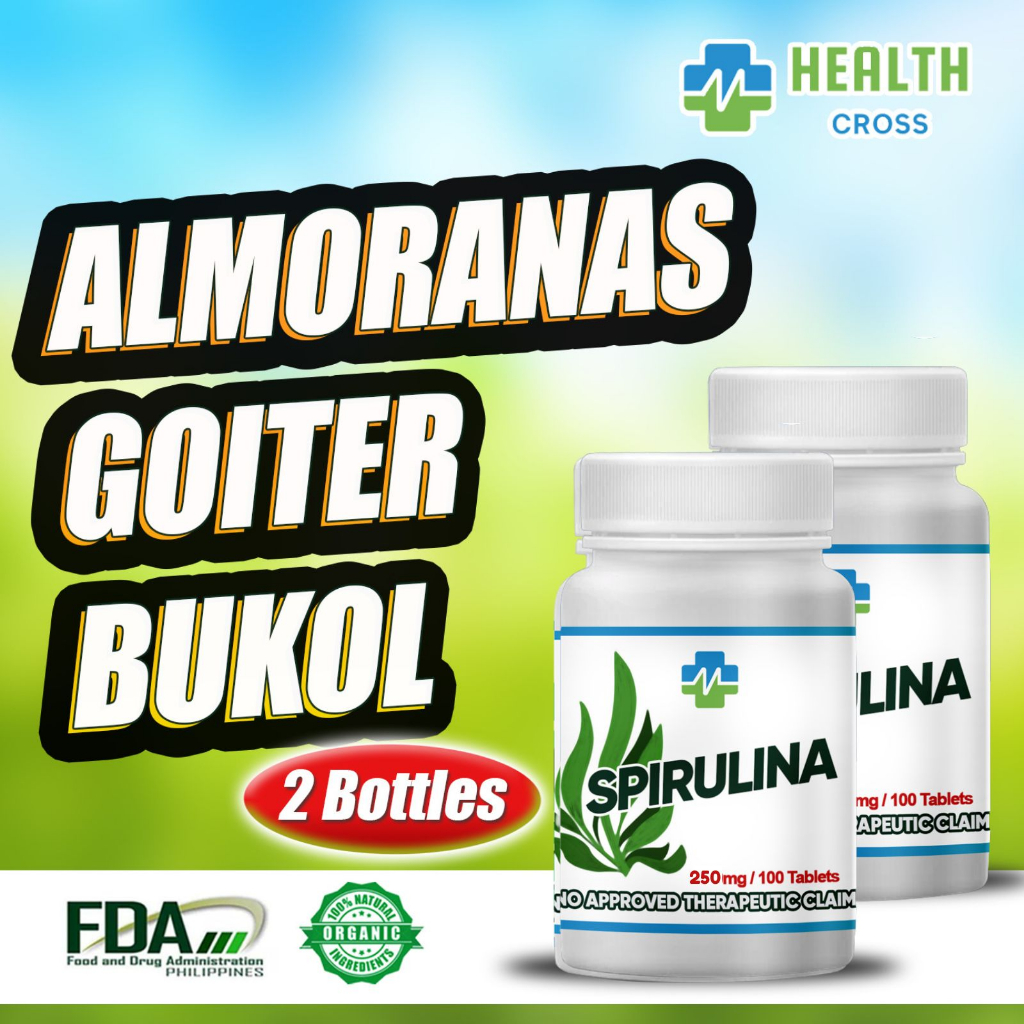 HealthCross Spirulina Tablets Bukol no More Almoranas no More 100