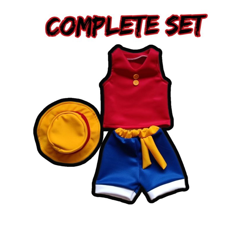Monkey D. Luffy From One Piece Inspired Costume For Baby Boy/Kids Birthday And Monthly