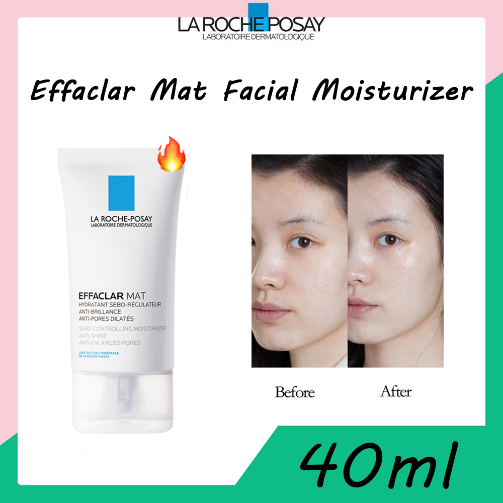 La RochePosay Effaclar Mat Facial Moisturizer Pores Moisturizing OilFree For Sensitive Skin