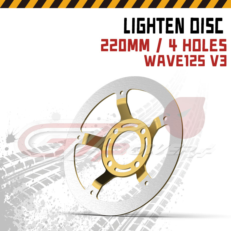 BUTA DISC WAVE125 / XRM125 / RS125 BOWL 220MM 4 HOLES 3.5MM / BOWL ...