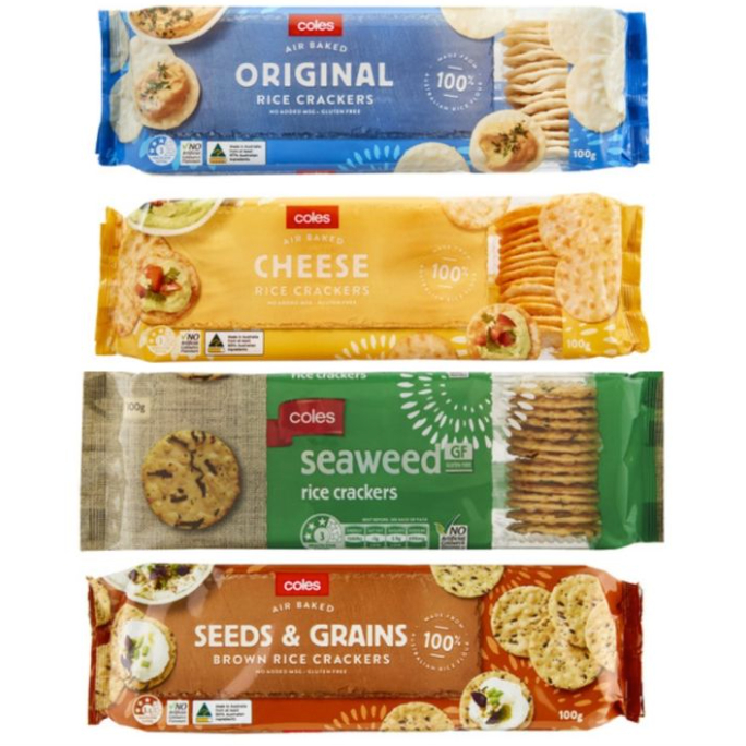 Coles Rice Crackers 100g Shopee Philippines