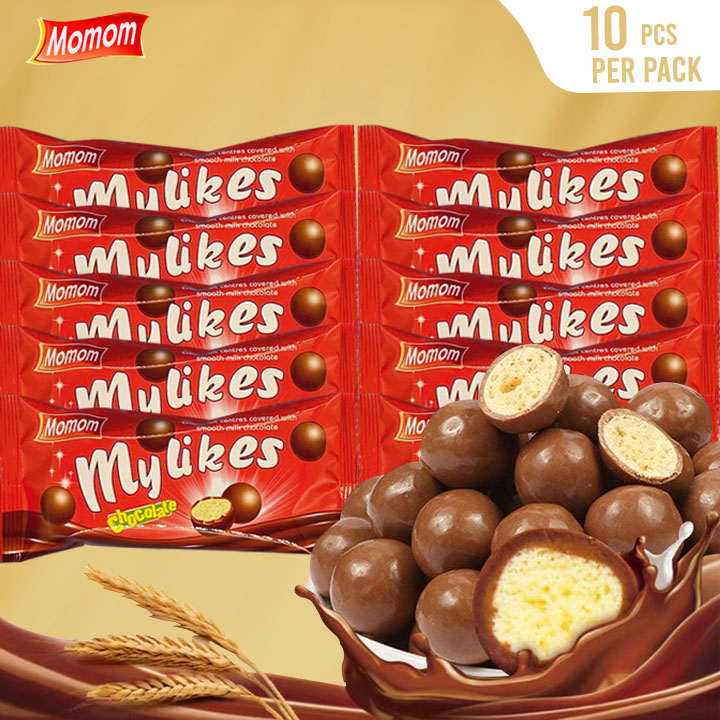 Momom MY LIKES CHOCOLATE, Coated chocolate ball with crisp molt and