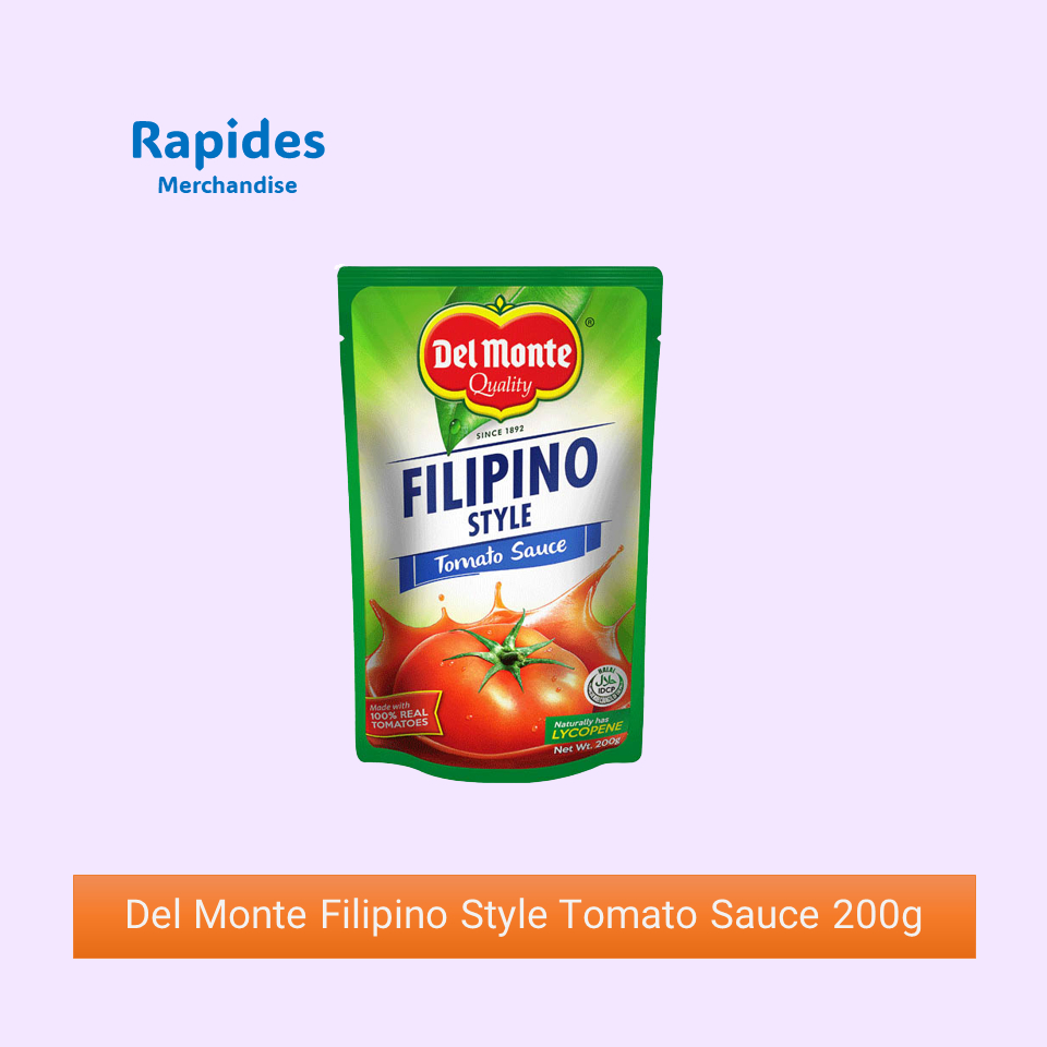 Del Monte Filipino Style Tomato Sauce 200g Rapides Shopee Philippines