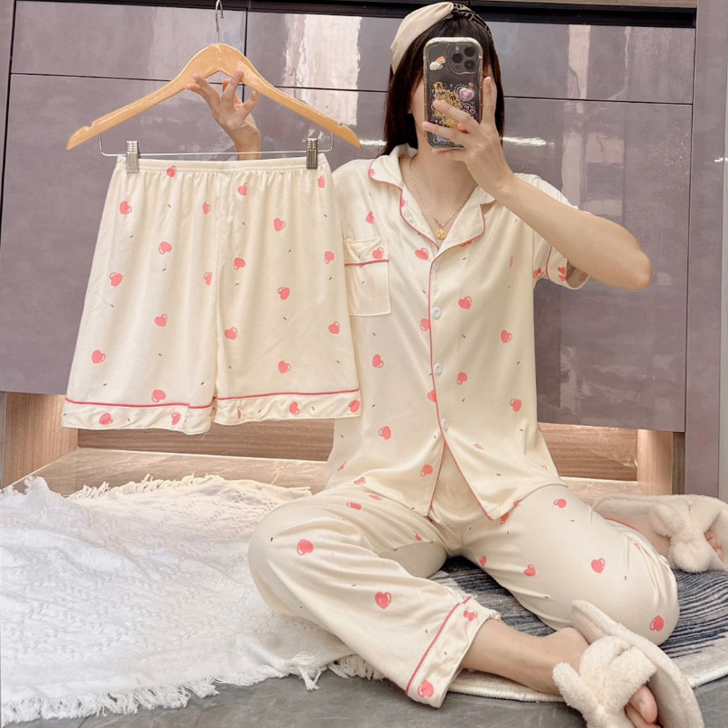 CAND 3 in 1 New Korean Cute Shorts Pajama Terno Sleepwear for Women