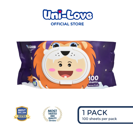 UniLove Slumbernight Baby Wipes (Daring Truth) 100's Pack of 1 Shopee Philippines