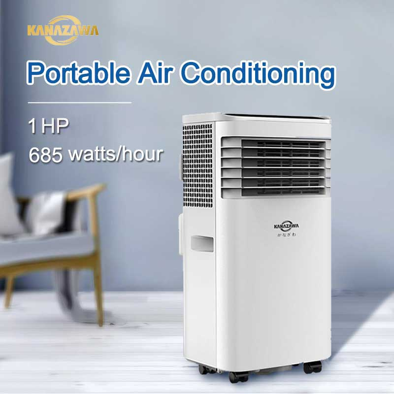 KANAZAWA 1HP Aircon With Wheels Portable Air Conditioner With Remote ...