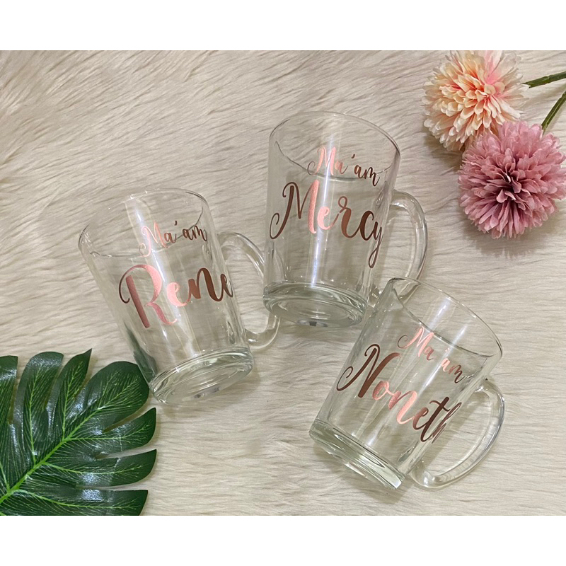 Personalized Clear Mug Decal Sticker (Bulk) Shopee Philippines