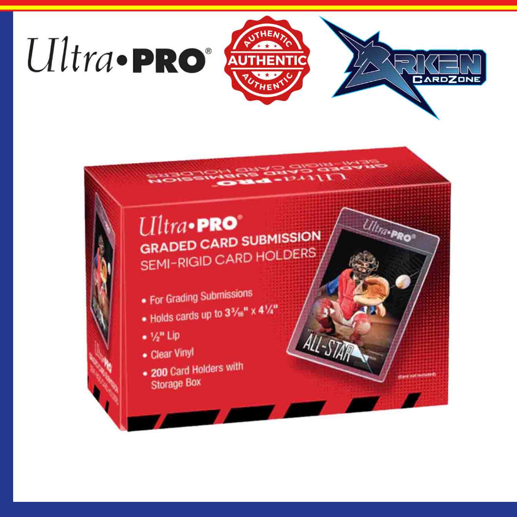 ultra pro graded card submission semi rigid Amazon.com: Grading Card Submission Combo Pack - Semi-Rigids & Easy Pull  Sleeves 50ct