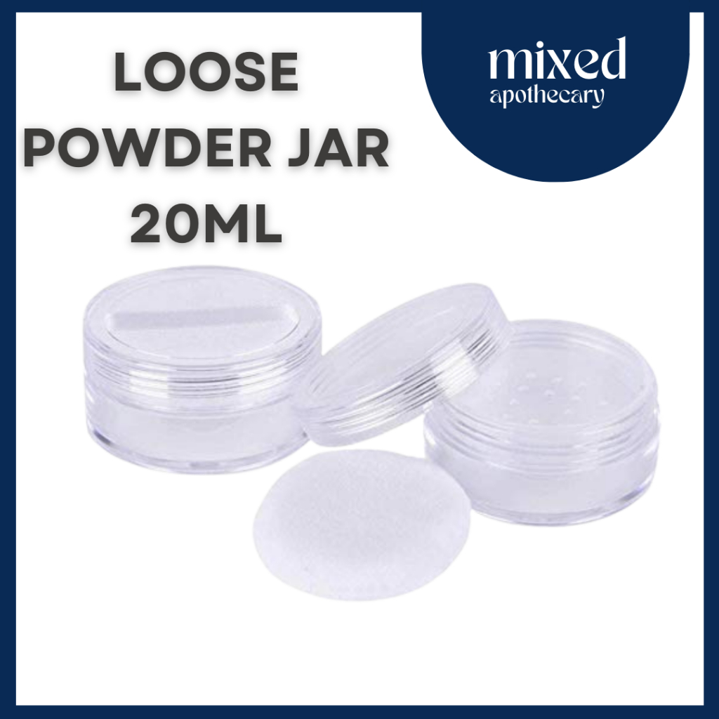Loose Powder Sifter with Puff Clear | Shopee Philippines