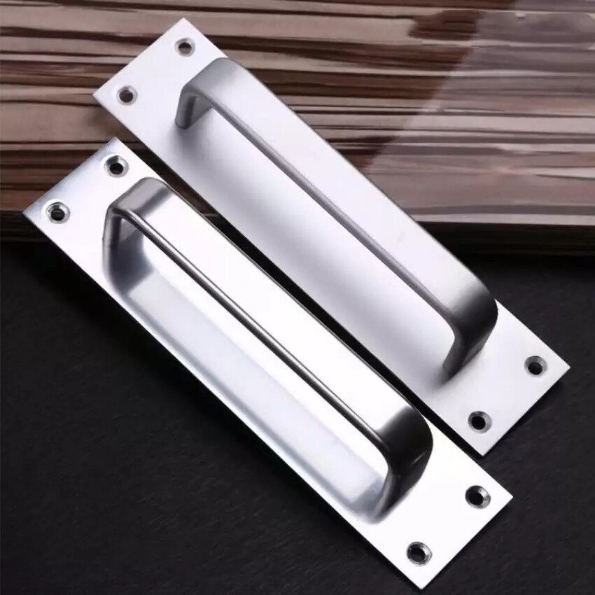 Aluminum Alloy Sliding Door Handle Fire Toilet Door Pull Plate Push ...